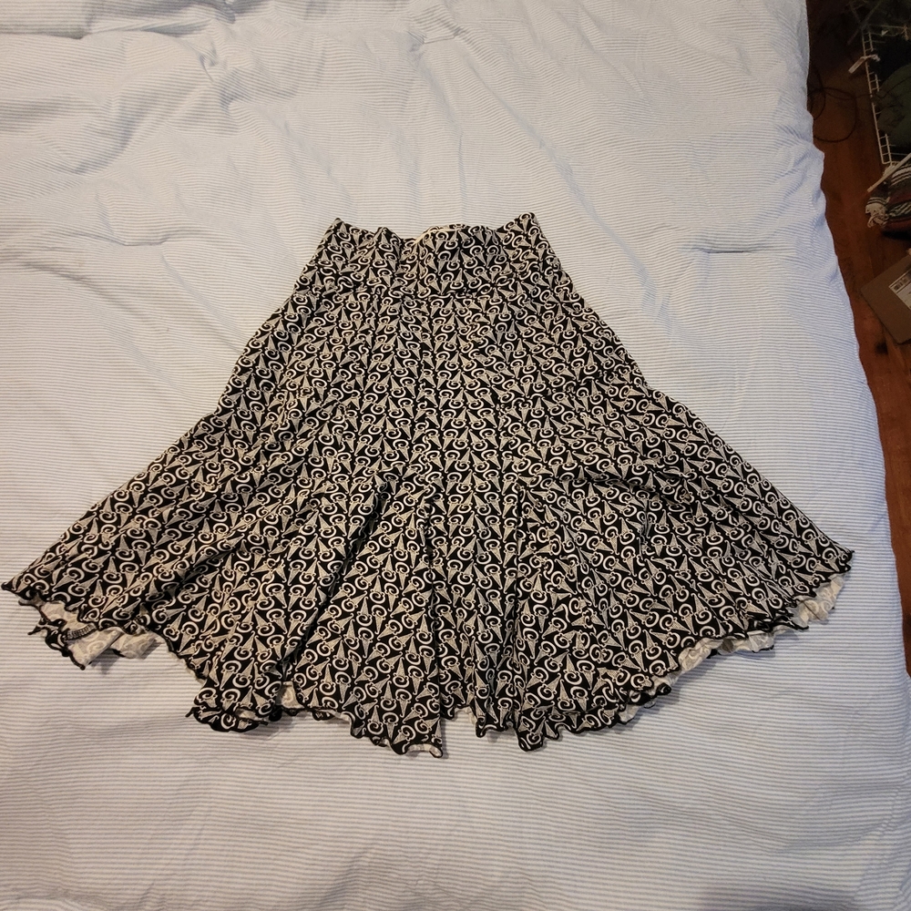 Effie's Heart Black and White Skirt WITH POCKETS
